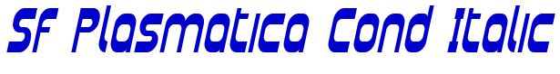 SF Plasmatica Cond Italic 字体